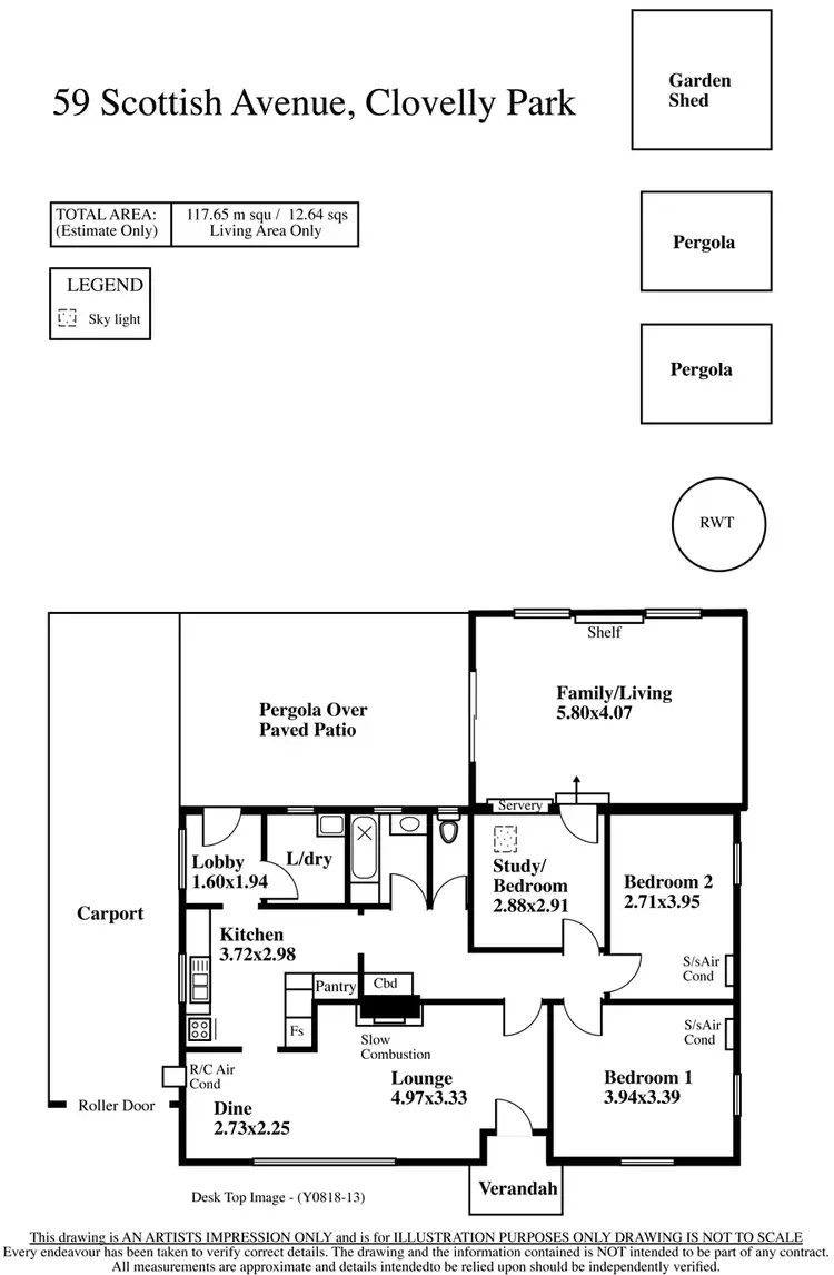 Floorplan of Homely house listing, 59 Scottish Avenue, Clovelly Park SA 5042