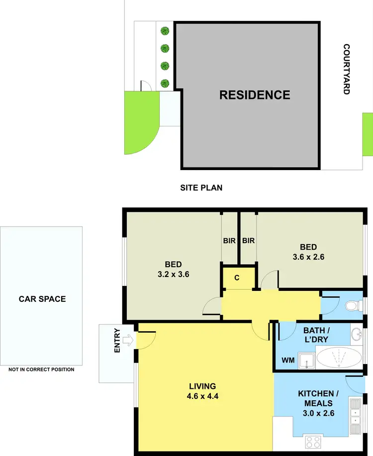 Floorplan of Homely unit listing, 3/82 Kelvinside Road, Noble Park VIC 3174