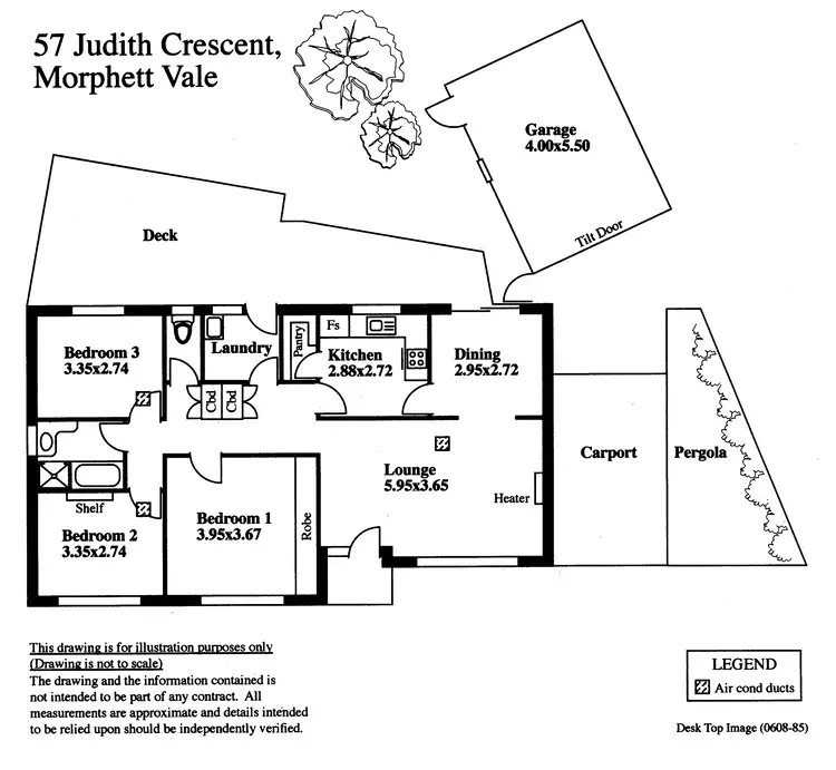 Floorplan of Homely house listing, 57 Judith Crescent, Morphett Vale SA 5162