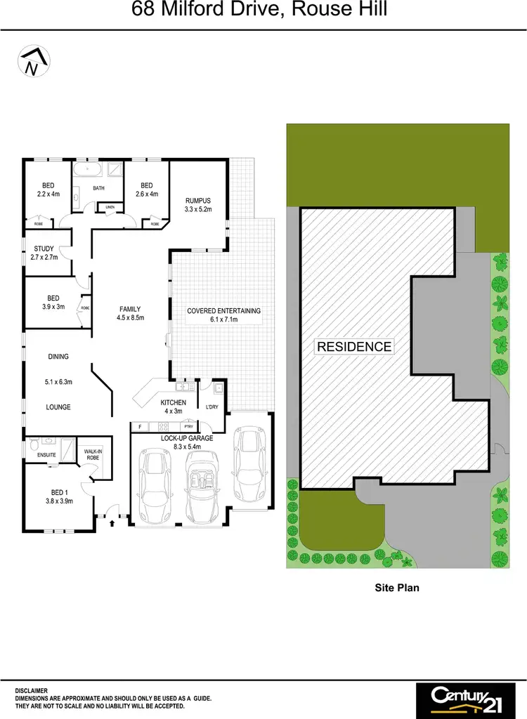 Floorplan of Homely house listing, 68 Milford Drive, Rouse Hill NSW 2155