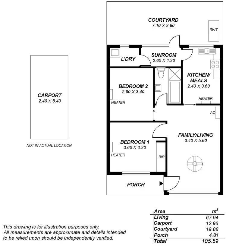 Floorplan of Homely unit listing, 3/8-10 Second Avenue, Glenelg East SA 5045