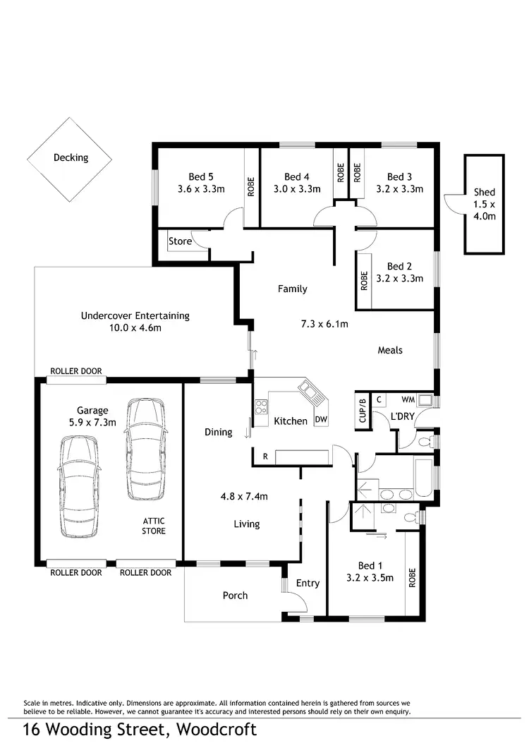 Floorplan of Homely house listing, 16 Wooding Avenue, Woodcroft SA 5162