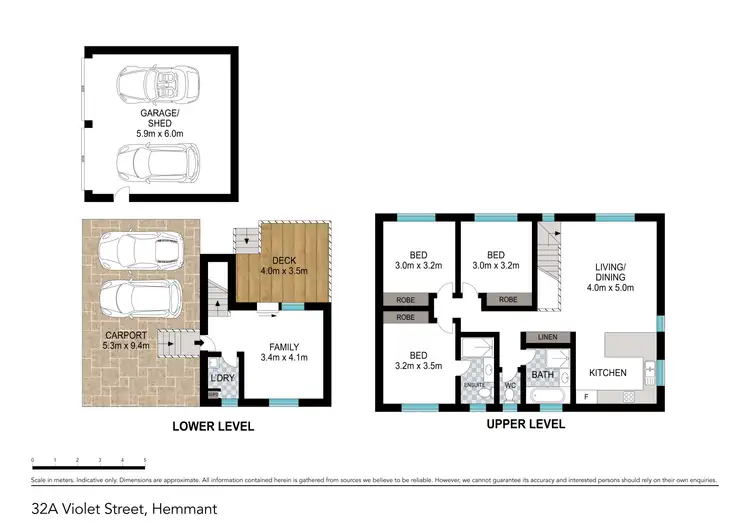 Floorplan of Homely house listing, 32A Violet Street, Hemmant QLD 4174