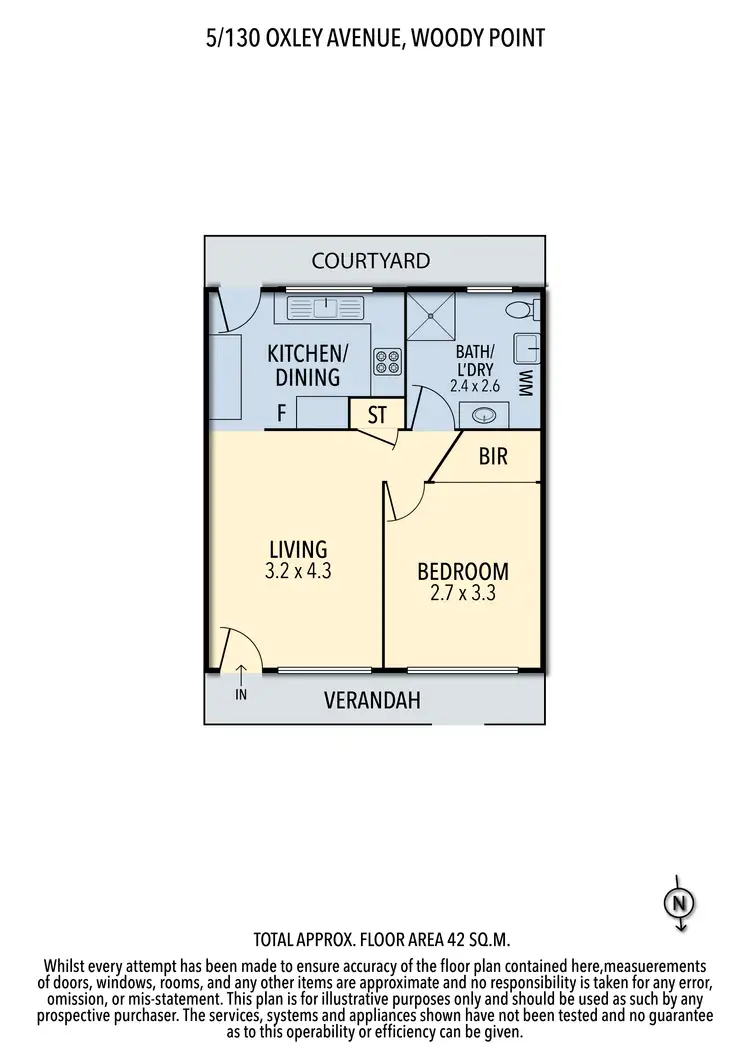Floorplan of Homely unit listing, 5/124 Oxley Ave, Woody Point QLD 4019