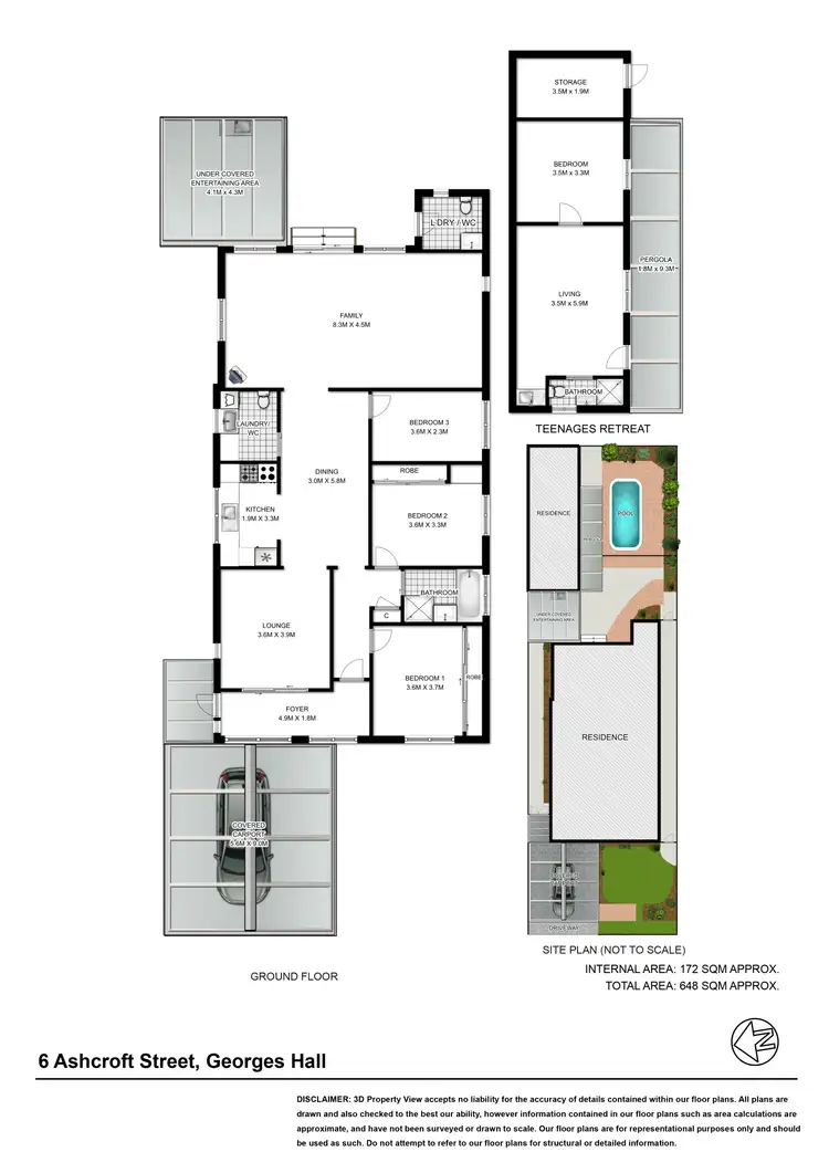 Floorplan of Homely house listing, 6 Ashcroft Street, Georges Hall NSW 2198