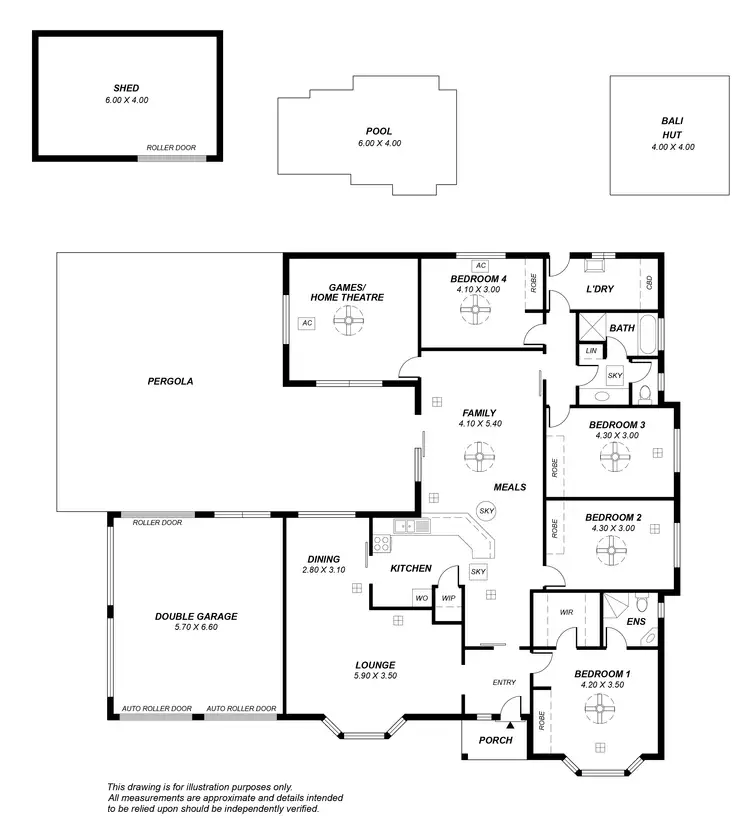 Floorplan of Homely house listing, 5 Chertsey Court, Wynn Vale SA 5127