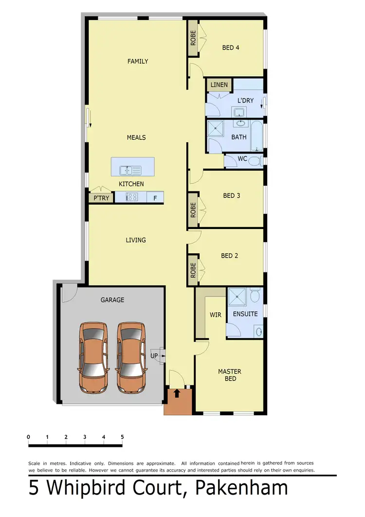 Floorplan of Homely house listing, 5 Whipbird Court, Pakenham VIC 3810