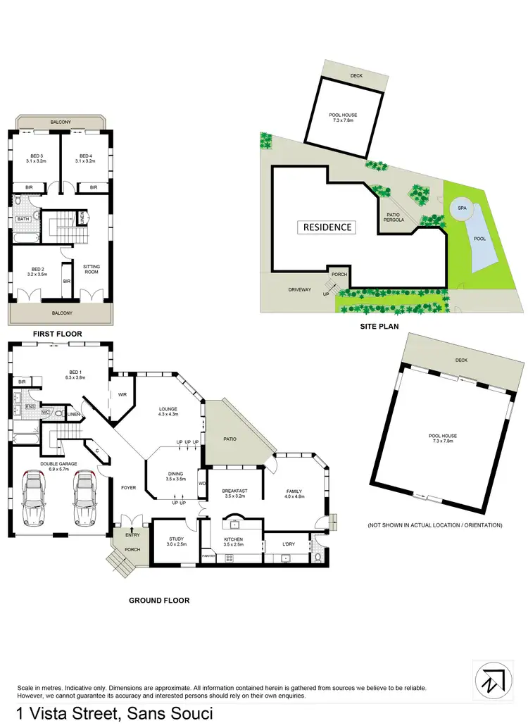Floorplan of Homely house listing, 1 Vista Street, Sans Souci NSW 2219