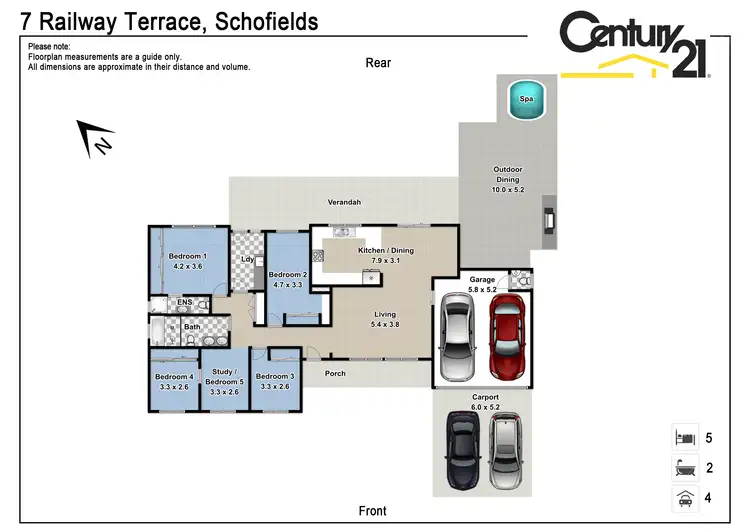 Floorplan of Homely house listing, 7 Railway Tce, Schofields NSW 2762