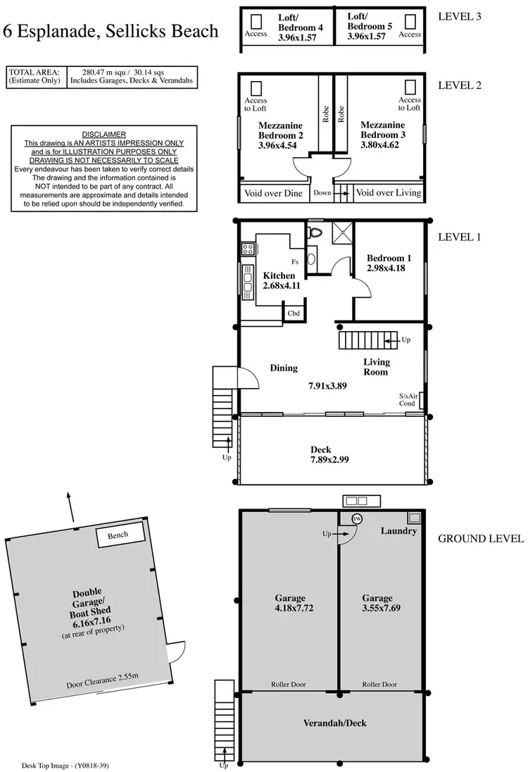Floorplan of Homely house listing, 6 Esplanade, Sellicks Beach SA 5174