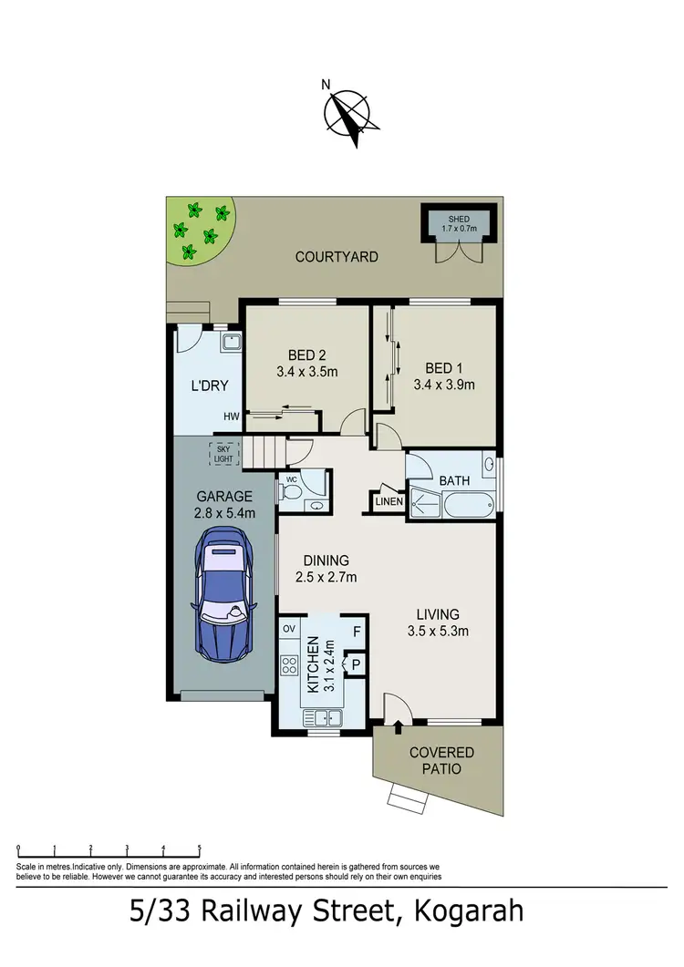 Floorplan of Homely villa listing, 5/33 Railway St, Kogarah NSW 2217