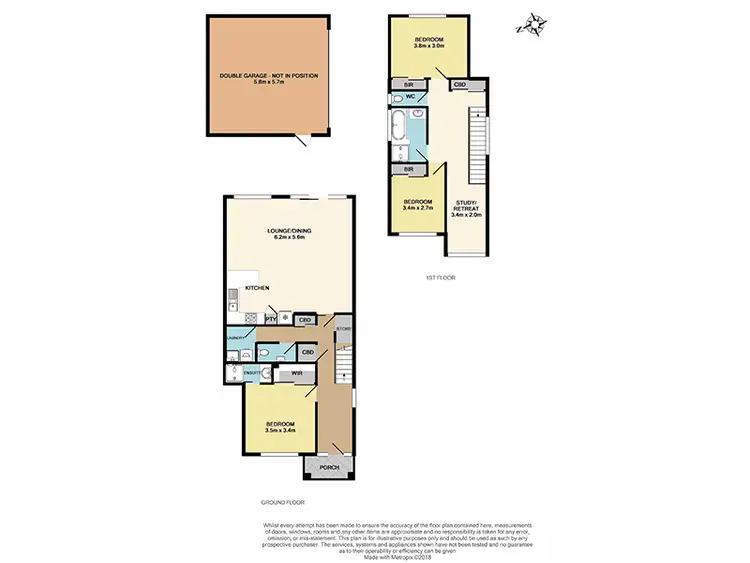 Floorplan of Homely townhouse listing, 2/39 Main Road, Clayton South VIC 3169