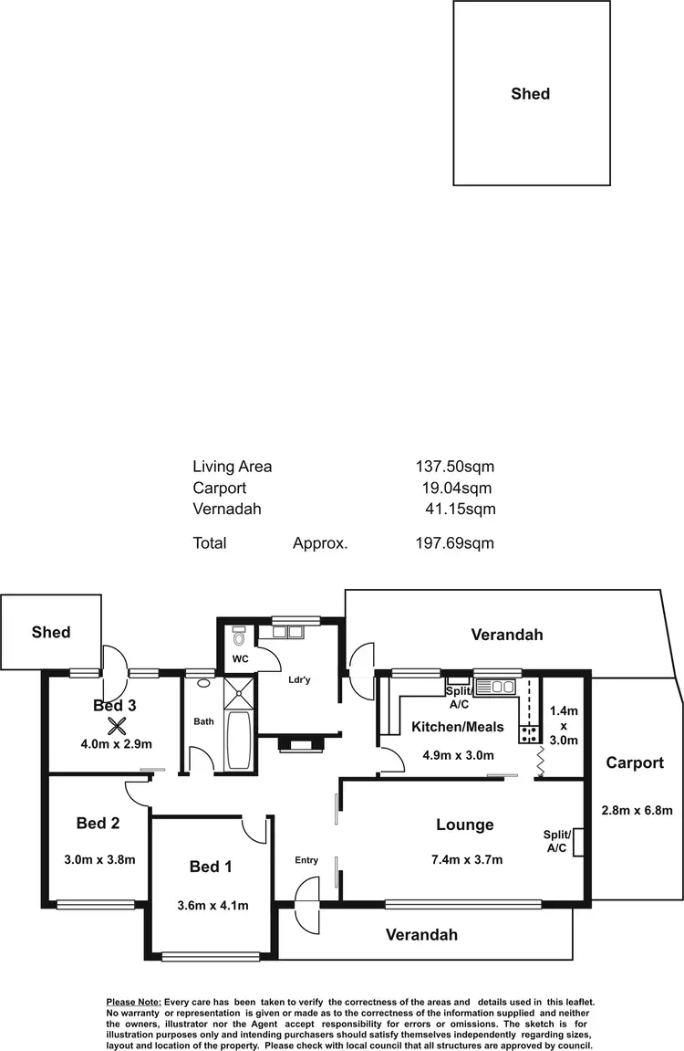 Floorplan of Homely house listing, 5 Gosfield Crescent, Hampstead Gardens SA 5086