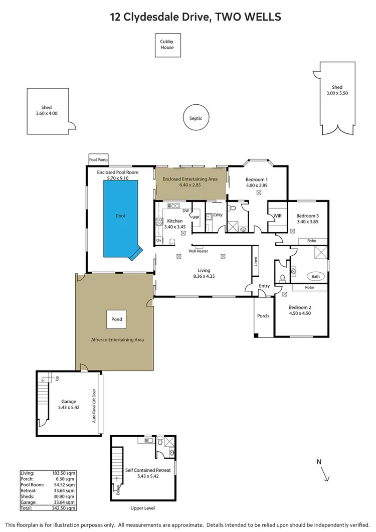 Floorplan of Homely house listing, 12 Clydesdale Drive, Two Wells SA 5501