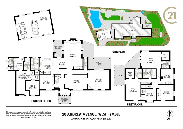 Floorplan of Homely house listing, 20 Andrew Avenue, West Pymble NSW 2073