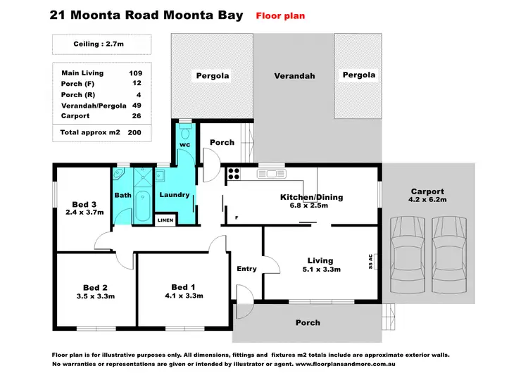 Floorplan of Homely house listing, 21 Moonta Road, Moonta Bay SA 5558
