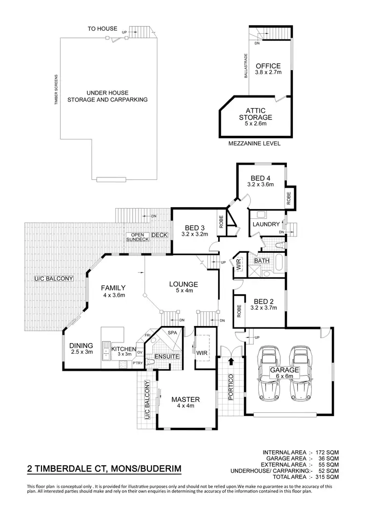 Floorplan of Homely house listing, 2 Timberdale Court, Mons QLD 4556