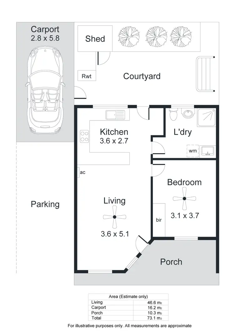 Floorplan of Homely unit listing, 8/227 Brodie Road, Morphett Vale SA 5162