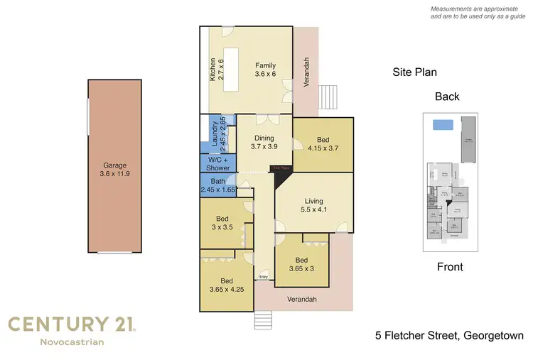 Floorplan of Homely house listing, 5 Fletcher Street, Georgetown NSW 2298