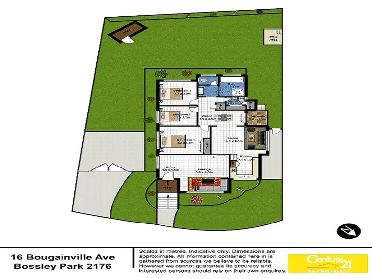 Floorplan of Homely house listing, 16 Bougainville Avenue, Bossley Park NSW 2176