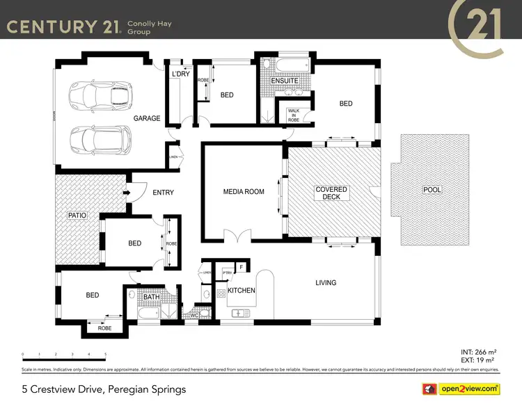 Floorplan of Homely house listing, 5 Crestview Drive, Peregian Springs QLD 4573