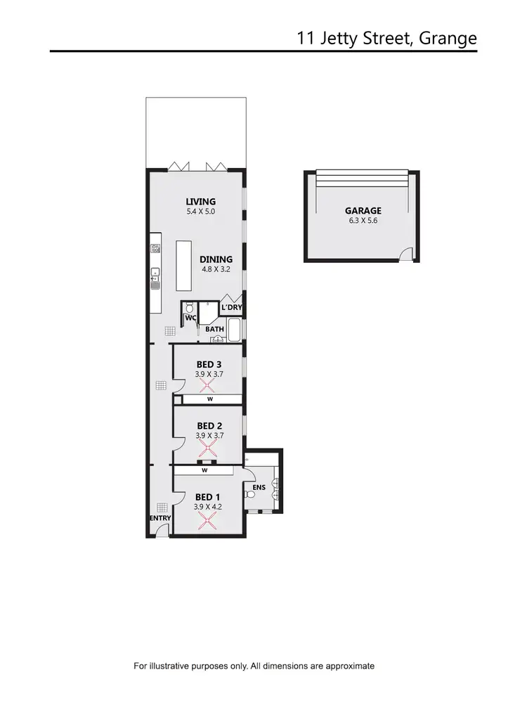 Floorplan of Homely house listing, 11 Jetty Street, Grange SA 5022