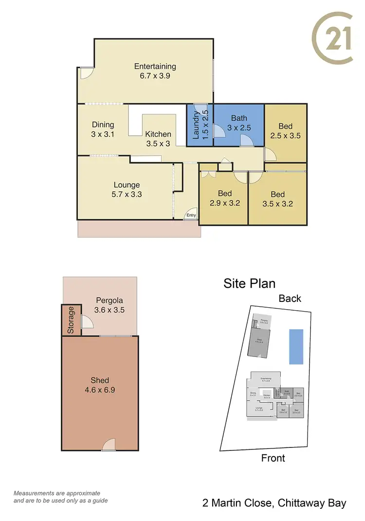 Floorplan of Homely house listing, 2 Martin Close, Chittaway Bay NSW 2261
