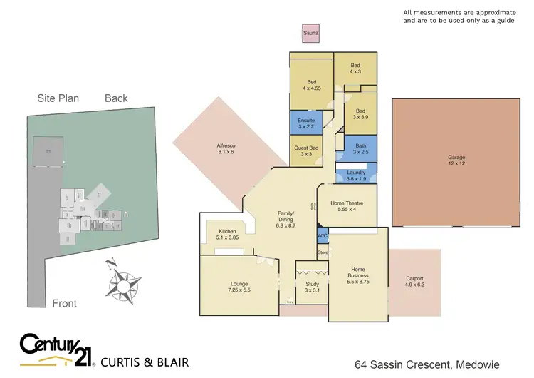 Floorplan of Homely house listing, 64 Sassin Crescent, Medowie NSW 2318