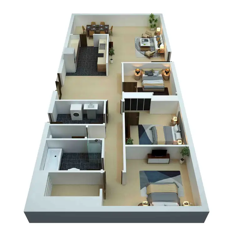 Floorplan of Homely house listing, 1 Crossen Street, Echuca VIC 3564