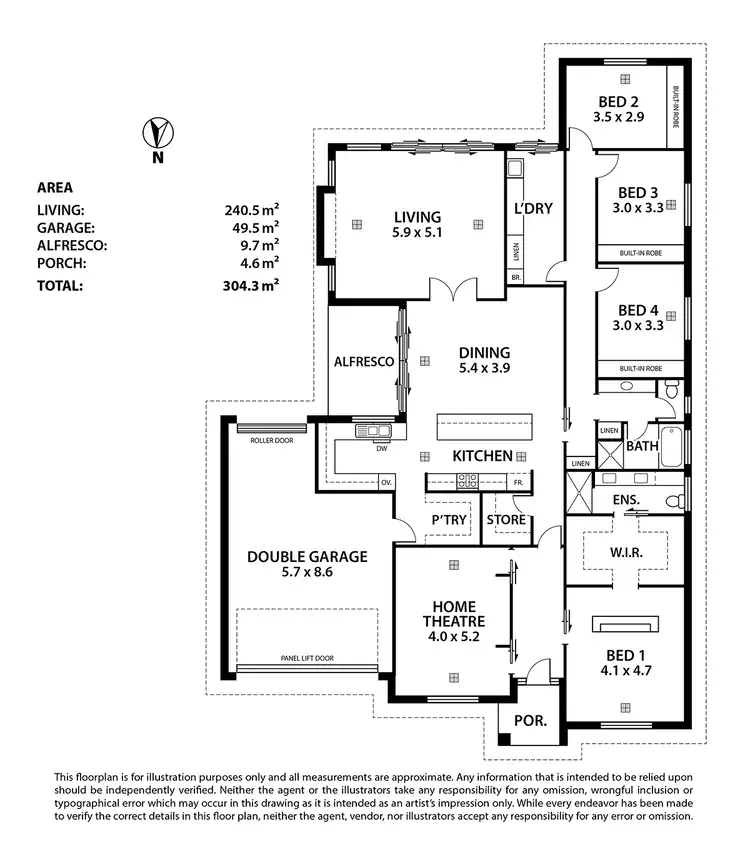 Floorplan of Homely house listing, 5 Mooney Circuit, Nairne SA 5252