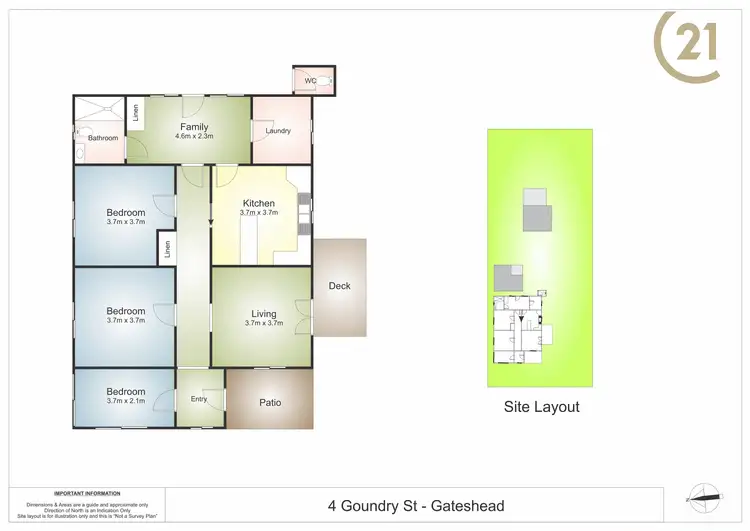 Floorplan of Homely house listing, 4 Goundry Street, Gateshead NSW 2290