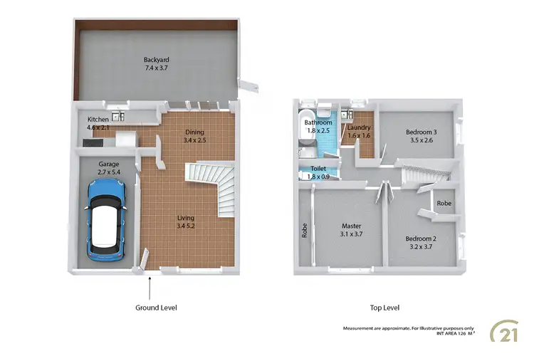 Floorplan of Homely townhouse listing, 4/16 Hardy Street, Fairfield NSW 2165