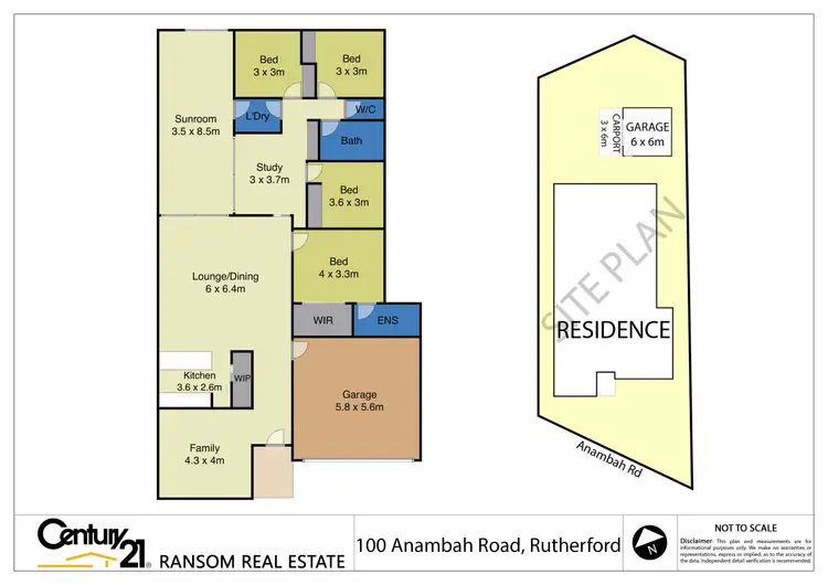 Floorplan of Homely house listing, 100 Anambah Road, Rutherford NSW 2320