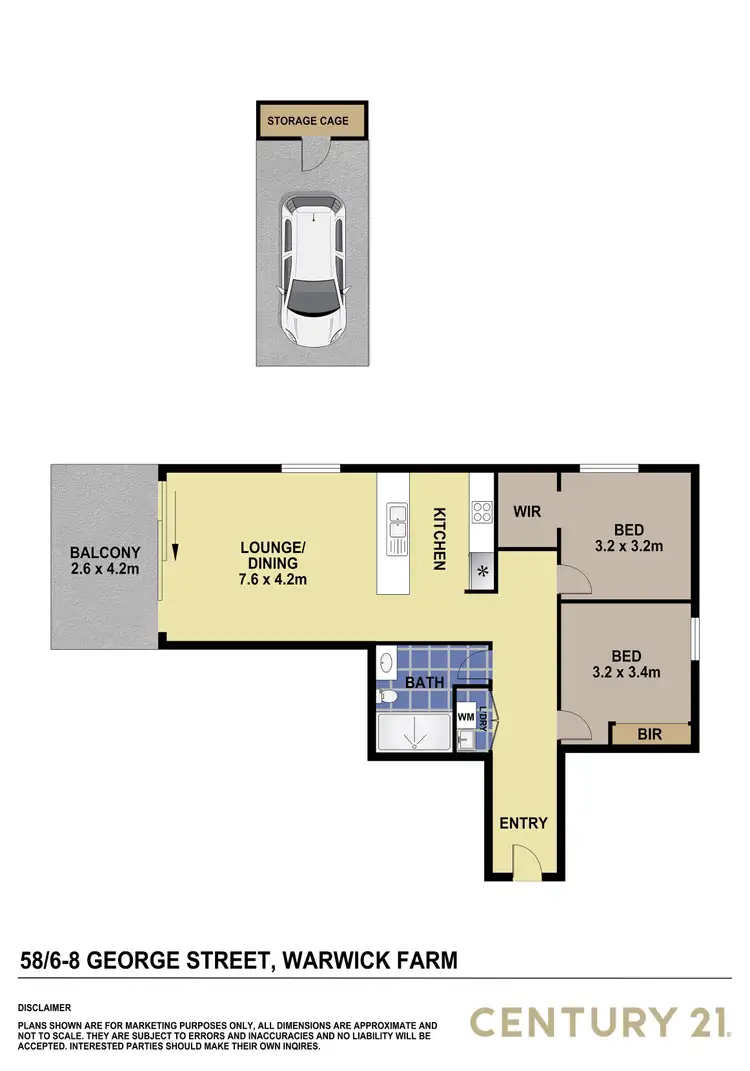 Floorplan of Homely unit listing, 58/6-8 George Street, Liverpool NSW 2170