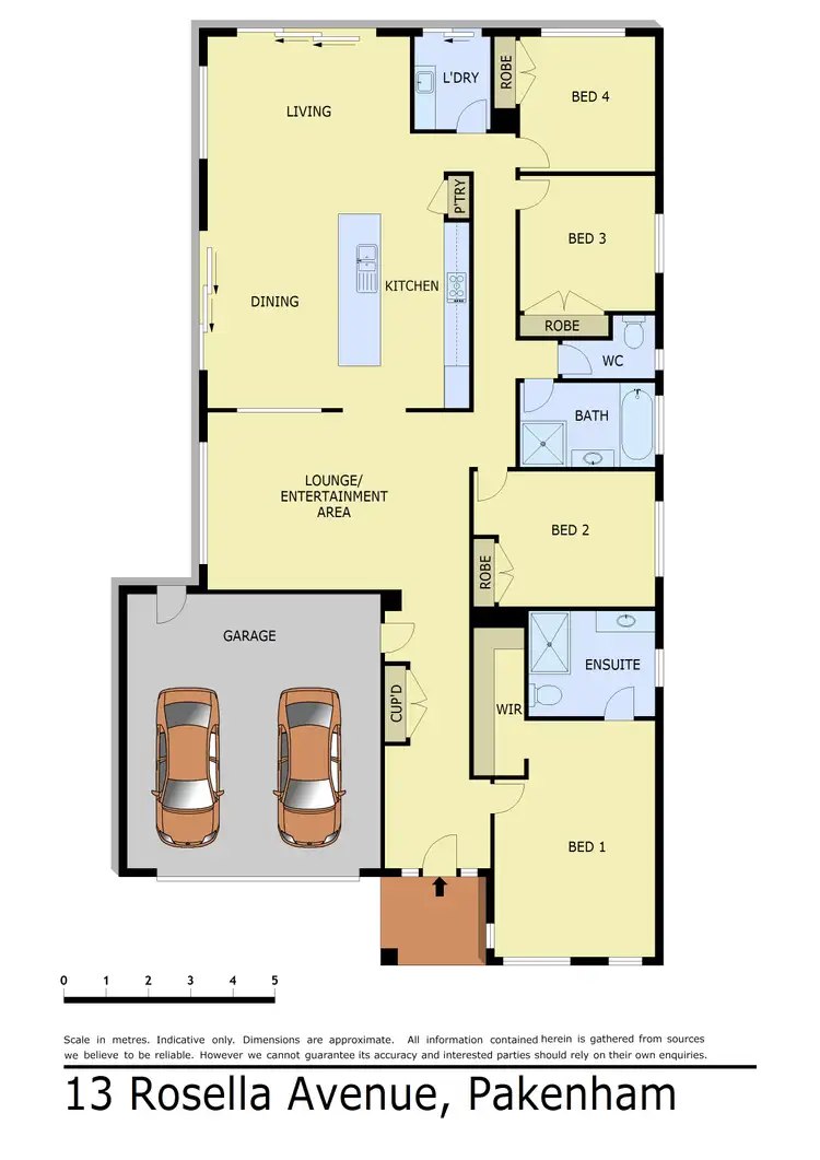 Floorplan of Homely house listing, 13 Rosella Avenue, Pakenham VIC 3810