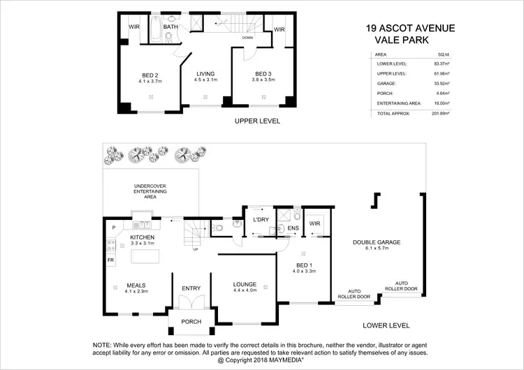 Floorplan of Homely house listing, 19 Ascot Avenue, Vale Park SA 5081