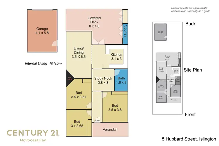 Floorplan of Homely house listing, 5 Hubbard Street, Islington NSW 2296