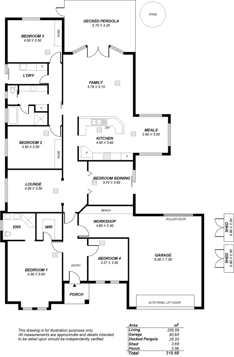 Floorplan of Homely house listing, 21 Brooklyn Drive, Hallett Cove SA 5158
