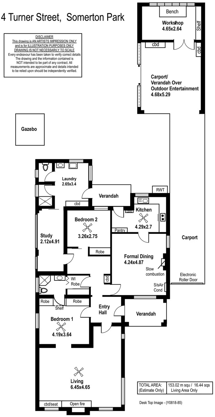 Floorplan of Homely house listing, 4 Turner Street, Somerton Park SA 5044