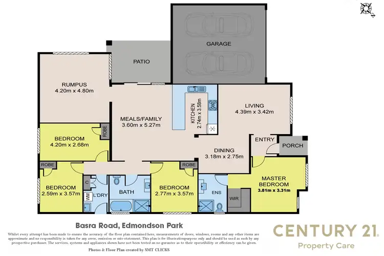 Floorplan of Homely house listing, 4 Basra Rd, Edmondson Park NSW 2174