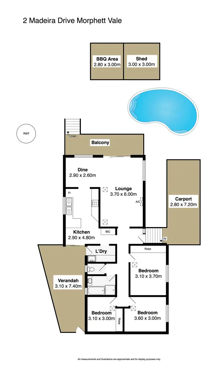 Floorplan of Homely house listing, 2 Madeira Drive, Morphett Vale SA 5162