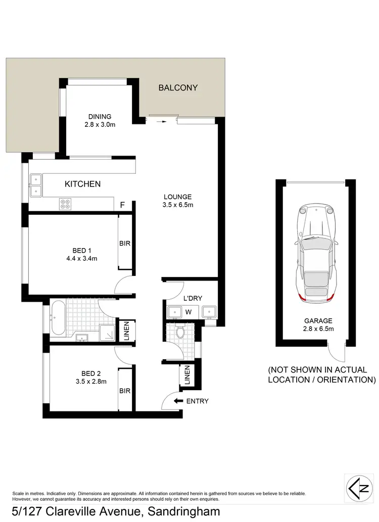 Floorplan of Homely apartment listing, 5/127 Clareville Avenue, Sandringham NSW 2219