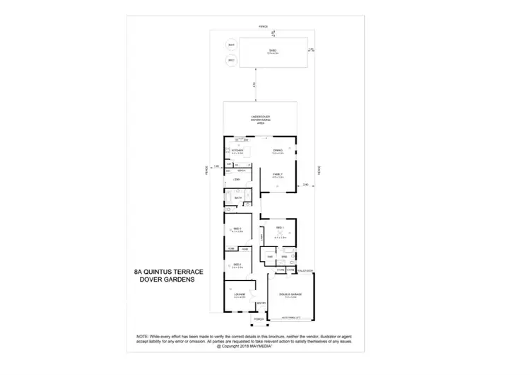 Floorplan of Homely house listing, 8a Quintus Terrace, Dover Gardens SA 5048