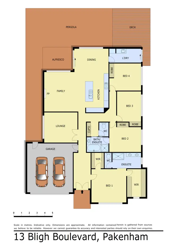 Floorplan of Homely house listing, 13 Bligh Boulevard, Pakenham VIC 3810