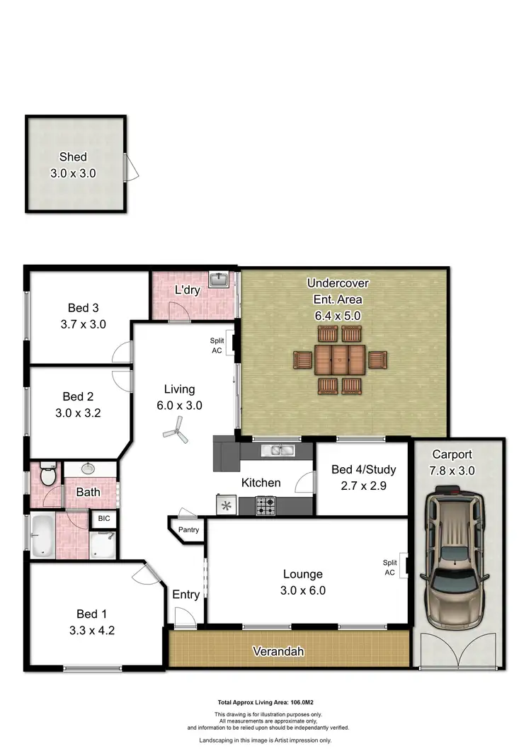 Floorplan of Homely house listing, 24 Trenerry Street, Aldinga Beach SA 5173