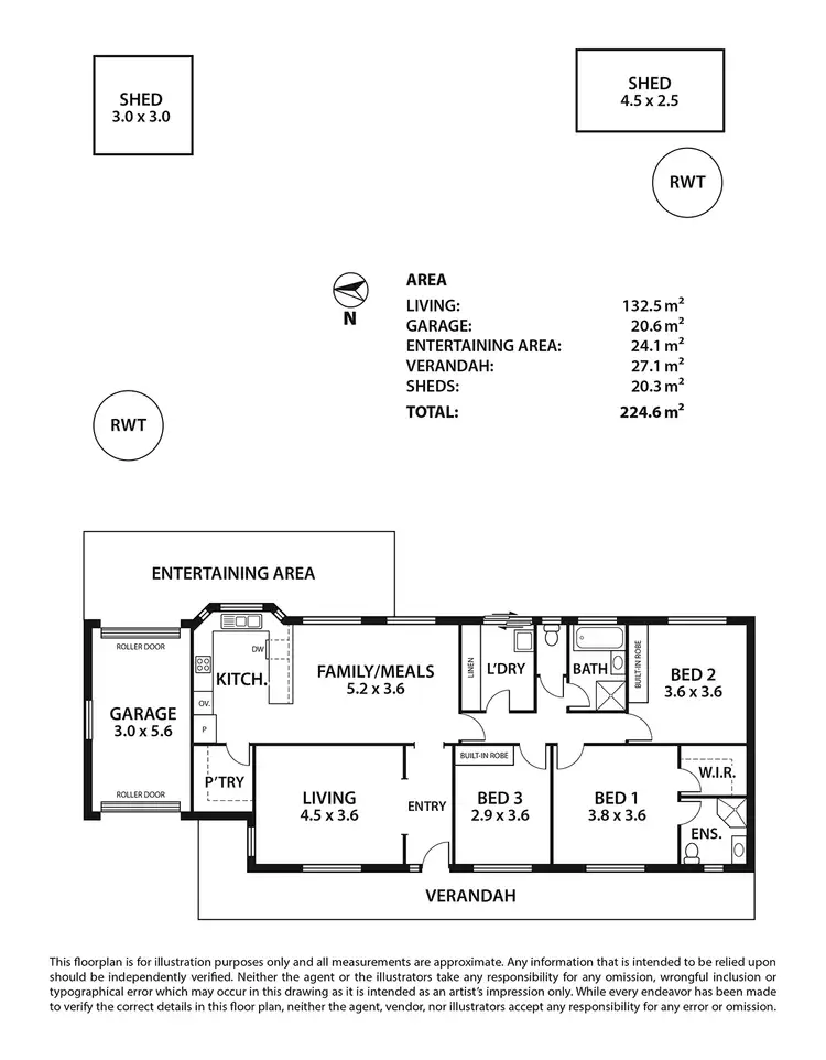 Floorplan of Homely house listing, 17 Monks Avenue, Littlehampton SA 5250