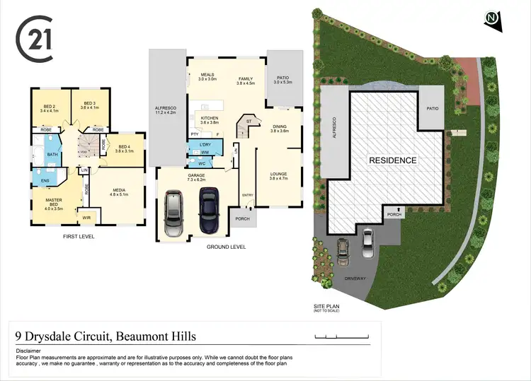 Floorplan of Homely house listing, 9 Drysdale Circuit, Beaumont Hills NSW 2155