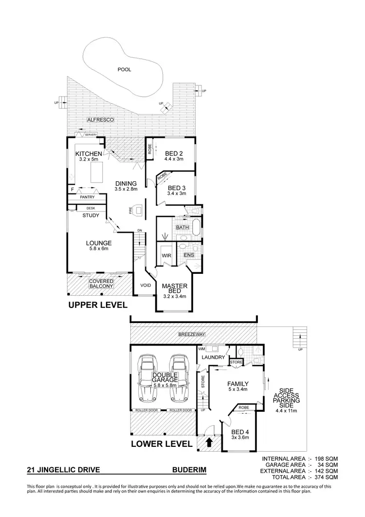 Floorplan of Homely house listing, 21 Jingellic Drive, Buderim QLD 4556