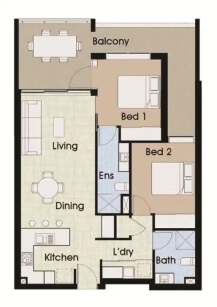 Floorplan of Homely unit listing, 4/57 Kingsford Smith Parade, Maroochydore QLD 4558