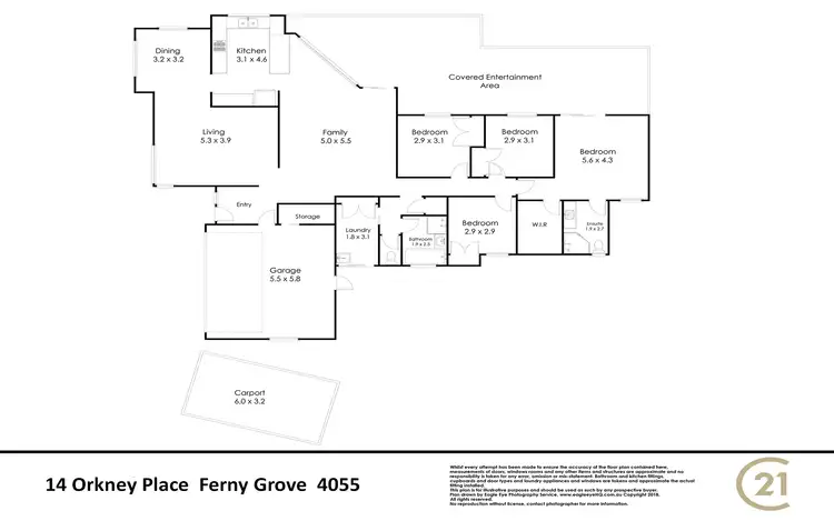 Floorplan of Homely house listing, 14 Orkney Place, Ferny Grove QLD 4055